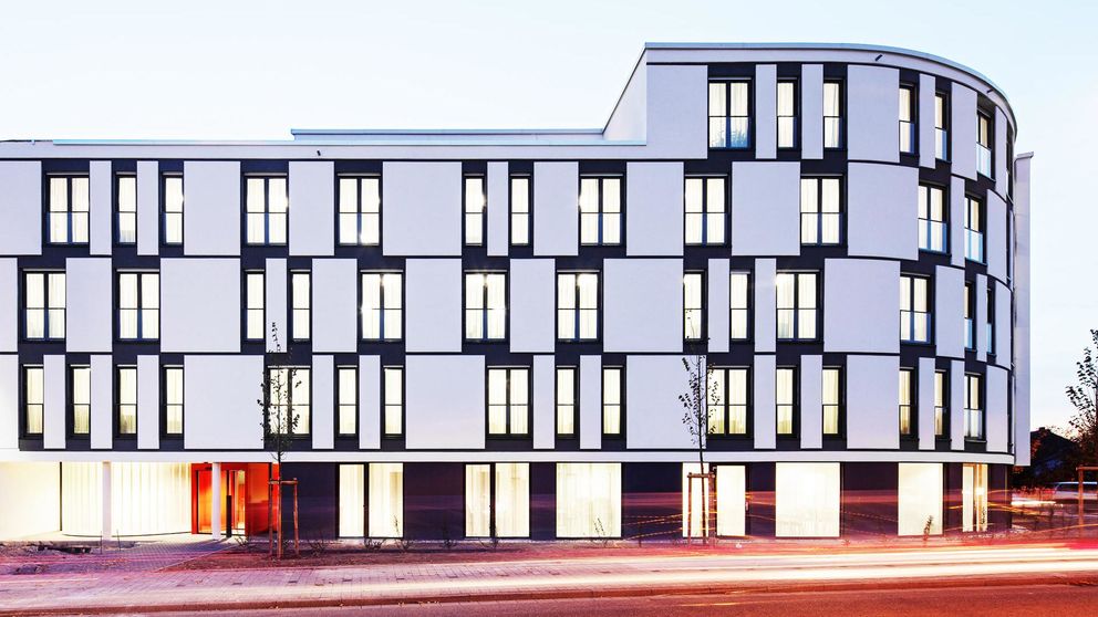 Modern care facility from the outside