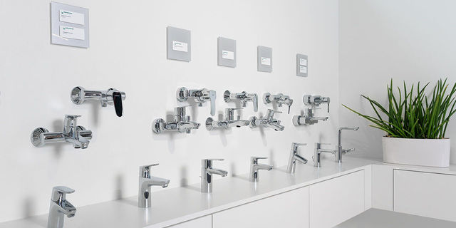 part of weisenburger sampling center parcour: water tap