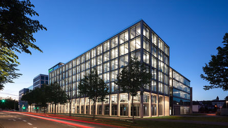 light up headquarter from weisenburger at night