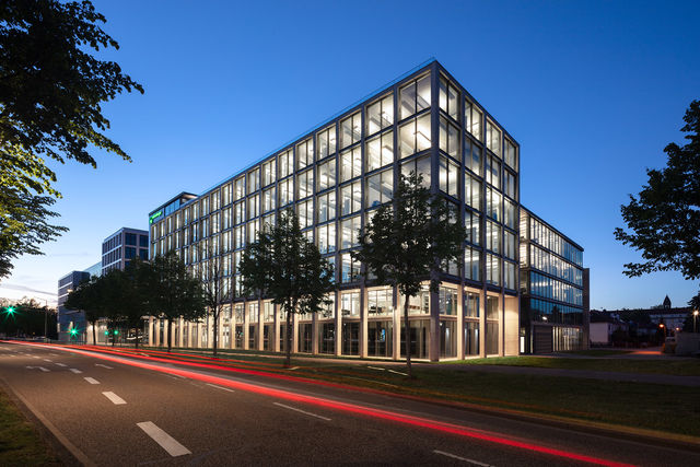 light up headquarter from weisenburger at night