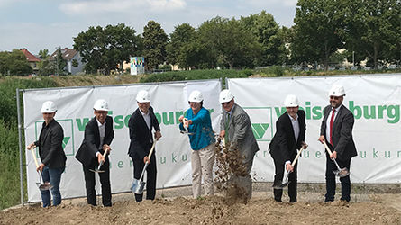 groundbreaking Bruchsal Bahnstadt construction site