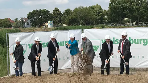 groundbreaking Bruchsal Bahnstadt construction site