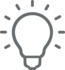 Icon graue Glühbirne