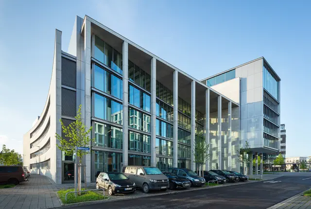 weisenburger North-West building view with parked cars in front of the building