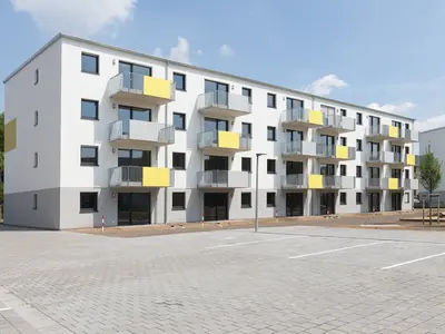 weisenburger Mehrfamilienhaus mit vier Geschossen, Unterkeller und Stellplätzen