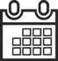 Appointment calendar gray icon