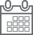 Graues Icon Terminkalender