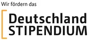 Deutschlandstipendium Schriftzug "Wir fördern das Deutschland Stipendium"