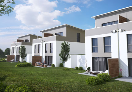 Visualization of a weisenburger terraced house